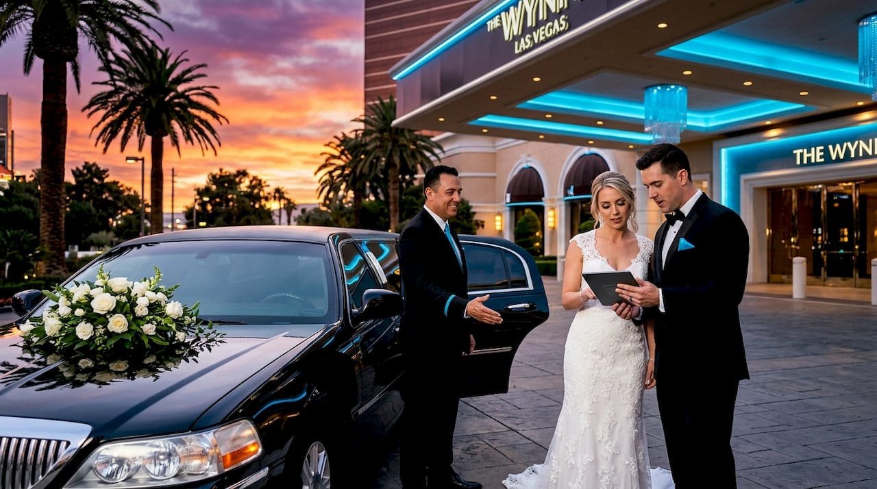 Plan the ultimate Vegas wedding limo experience