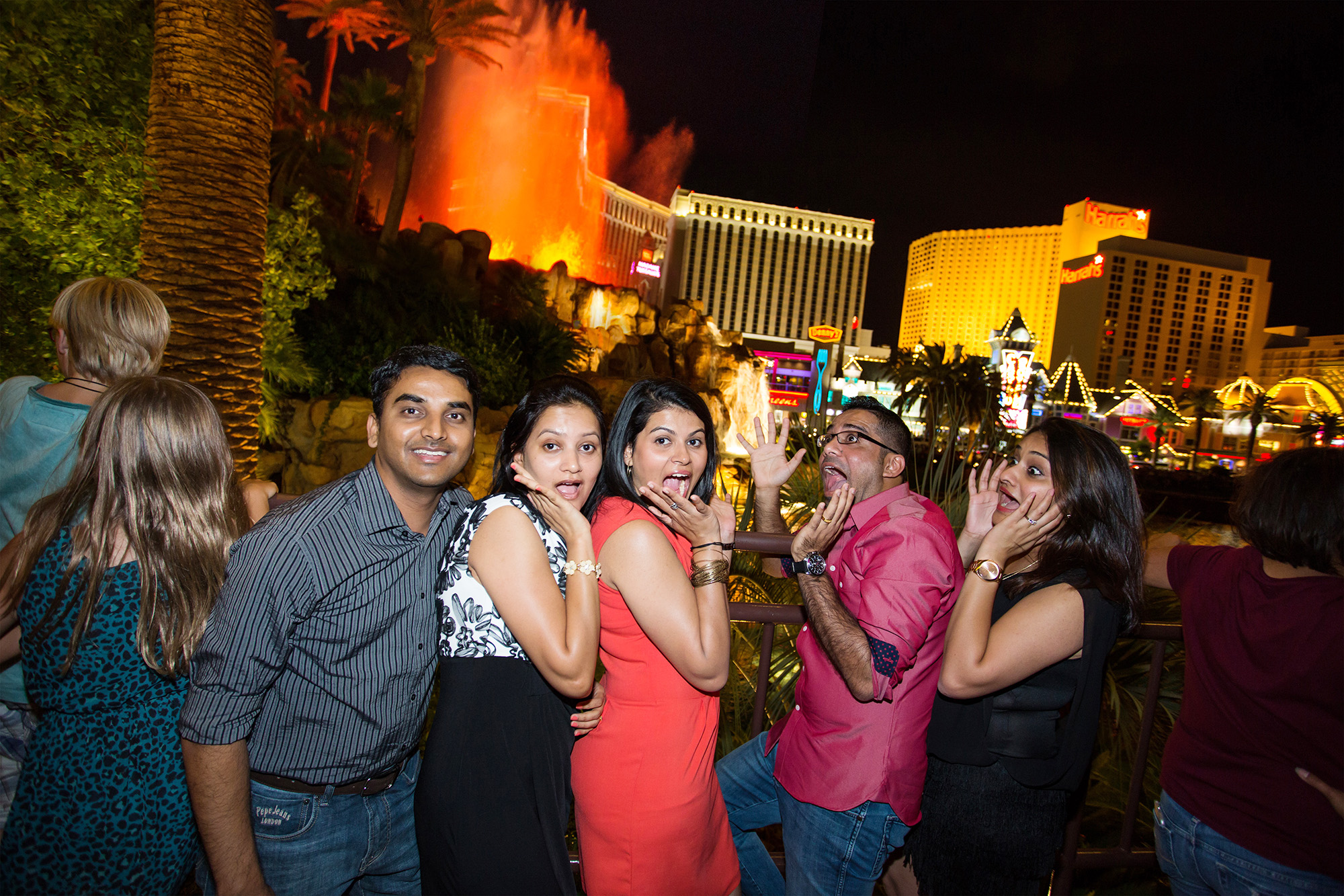 Mirage Hotel and the Volcano Show